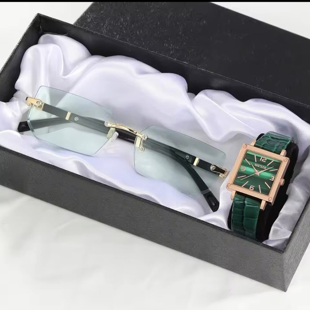 Fashion Watch & Sunglasses Set